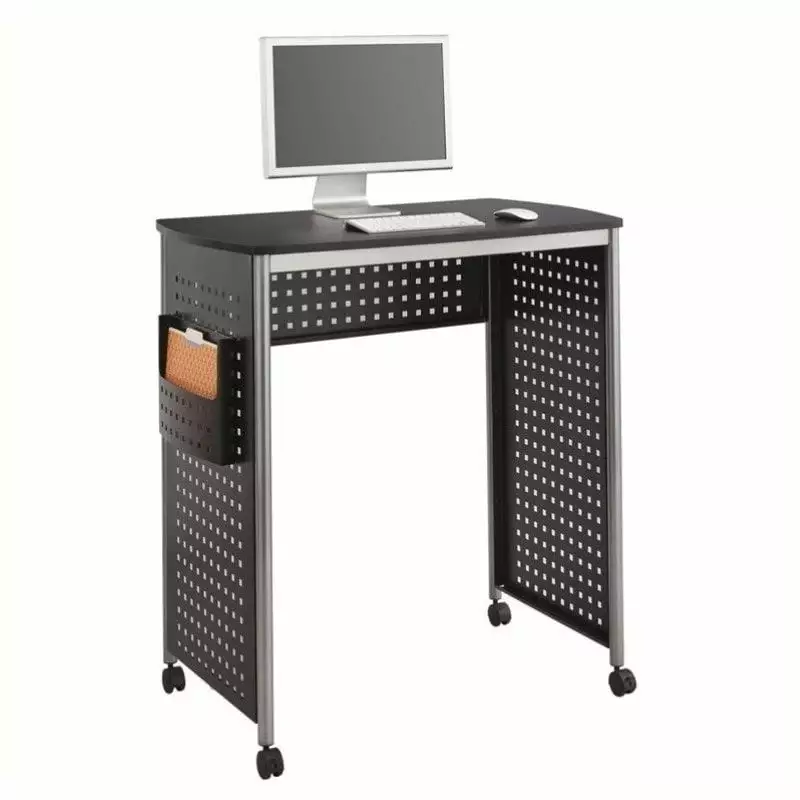 Pemberly Row Standing Desk Workstation Black - Height Adjustable Office Desk