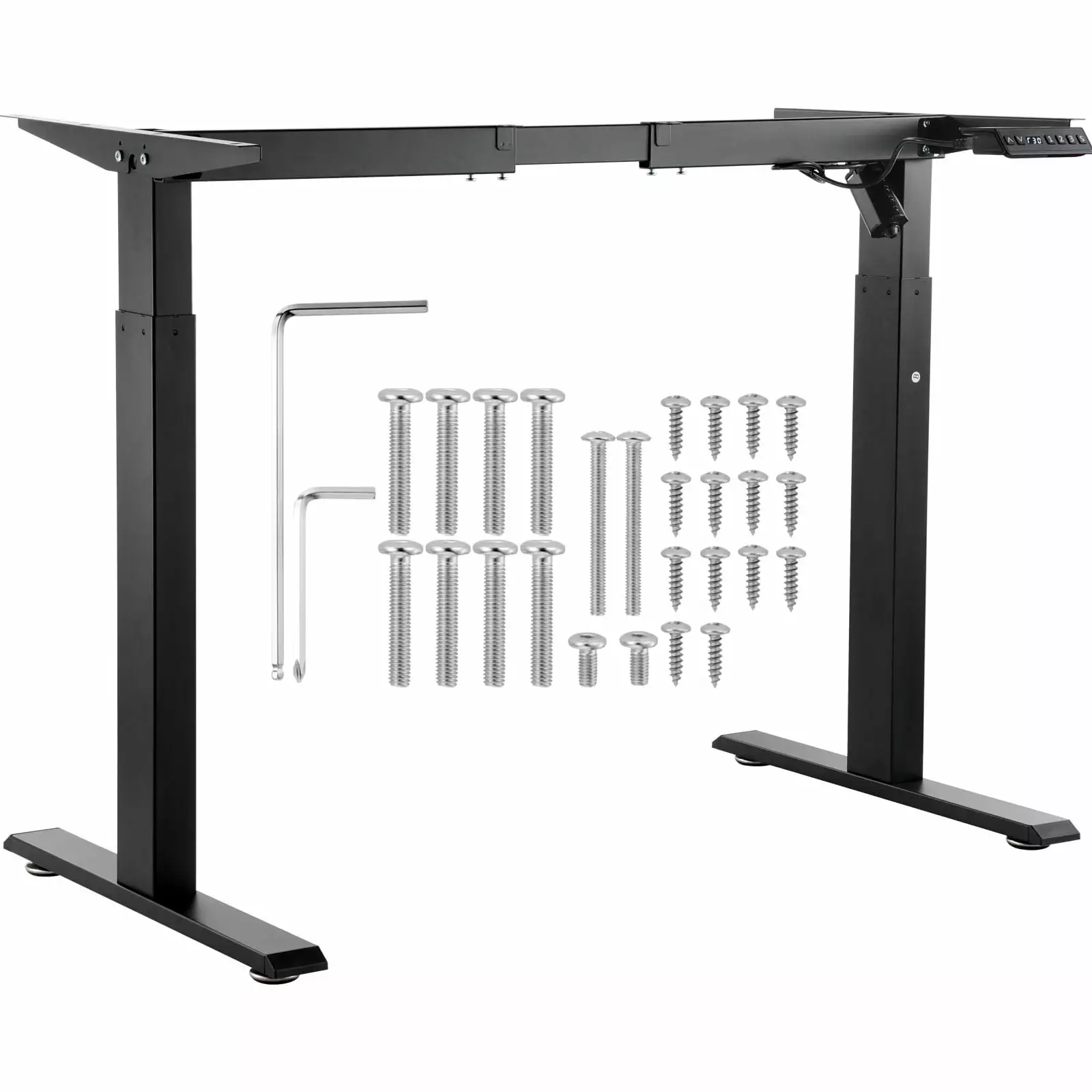 SKYSHALO Electric Standing Desk Frame Adjustable Height 27.6-46.1 Inches Workstation