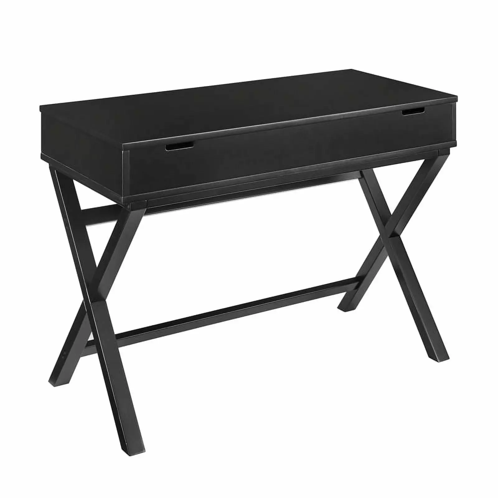 UrbanPro Transitional Lift Top Stand Up Wood Desk Black Ergonomic Home Office Desk