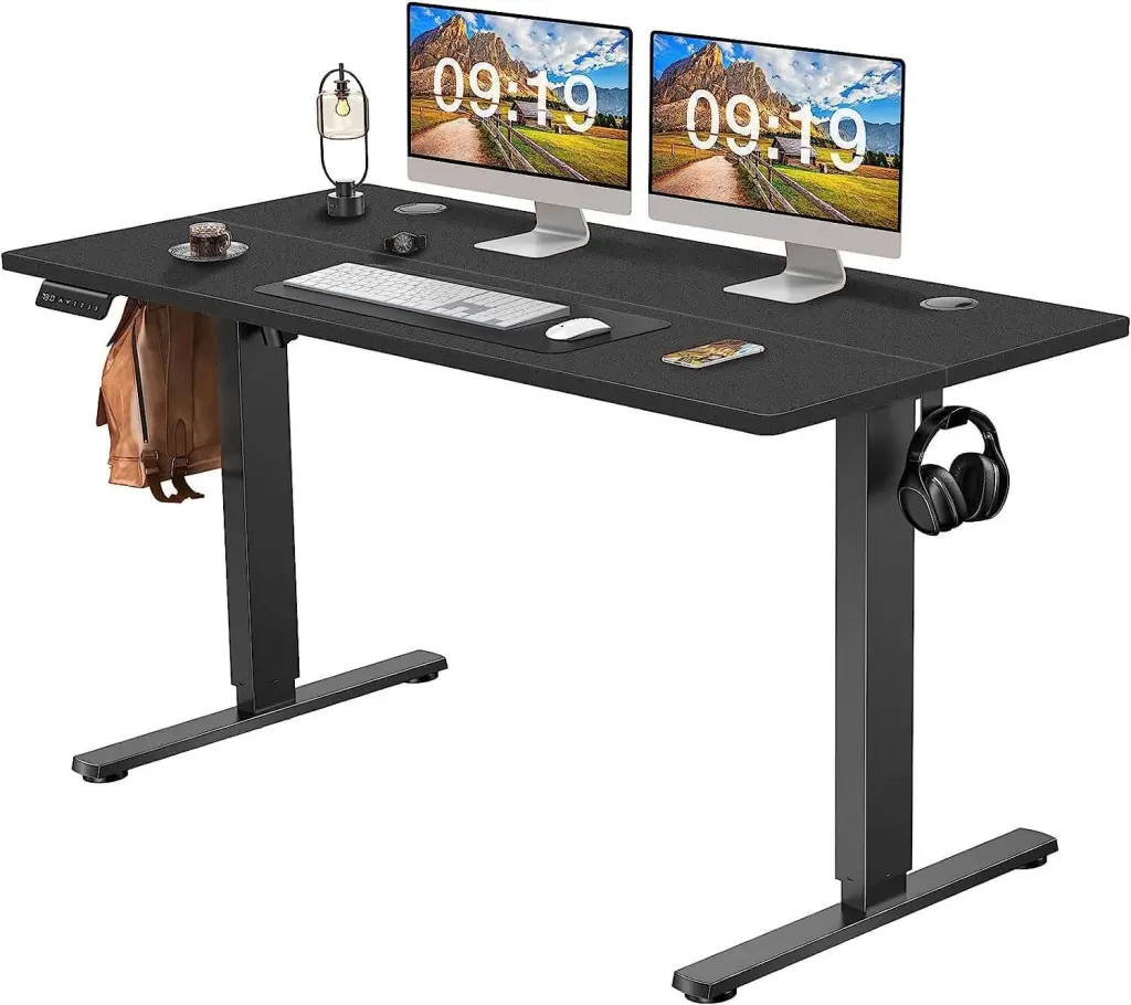 Electric Height Adjustable Standing Desk, Sit to Stand Ergonomic Computer Desk w2201