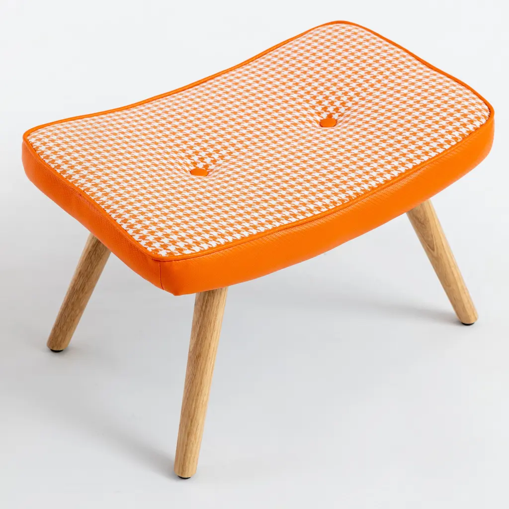Wooden Step Ottoman Wooden Step Stool Adults Square Cushion Foot Rest rnb