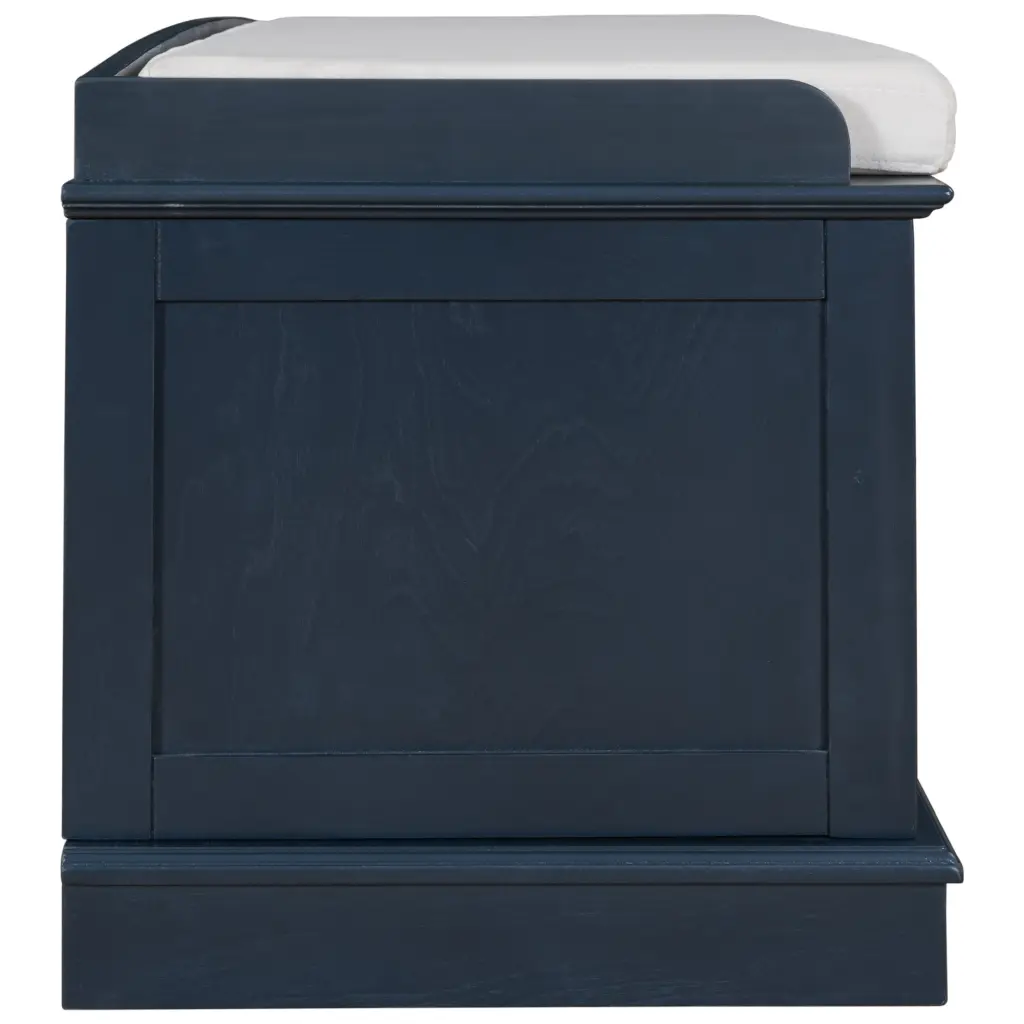 Storage Bench 4 Doors And Adjustable Shelves Shoe Bench Removable Cushion trexm