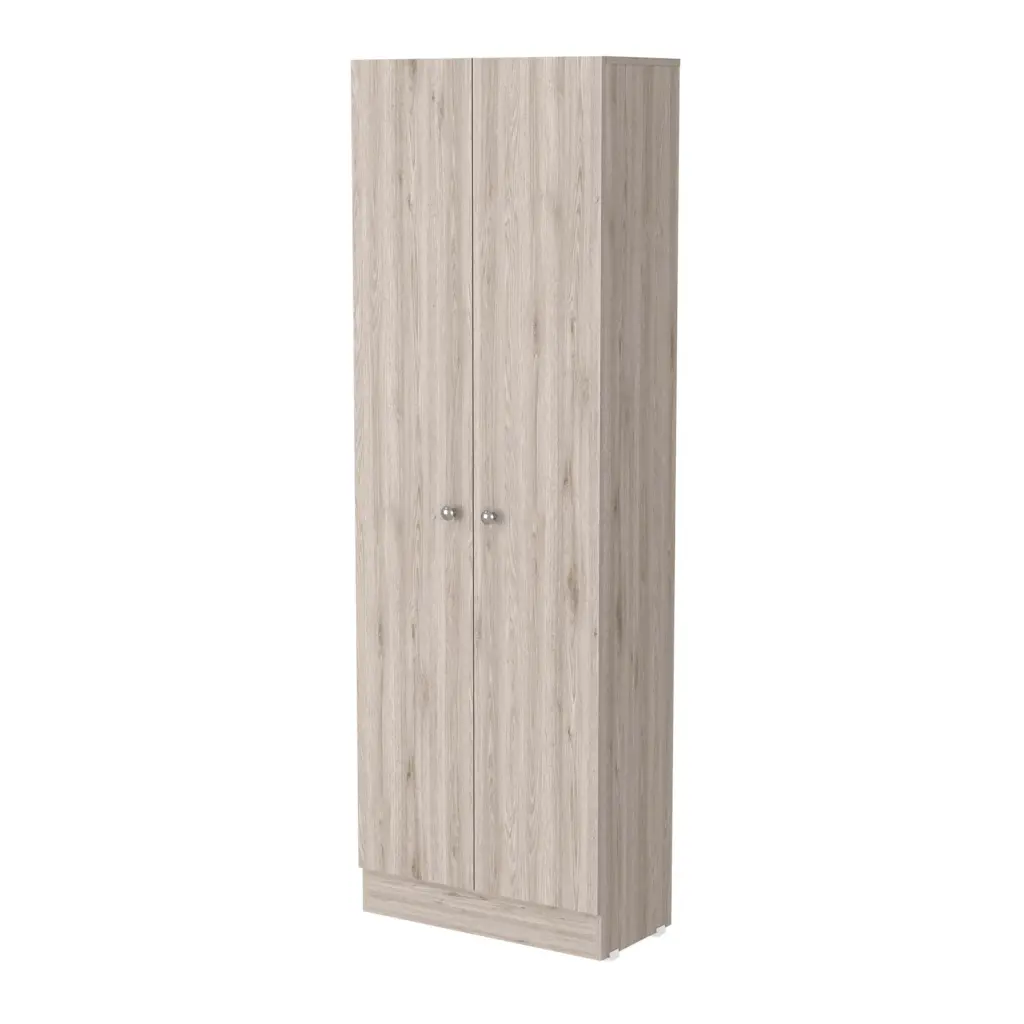 Virginia Double Door Storage Cabinet Five Shelves Black MDF Engineered fm furniture