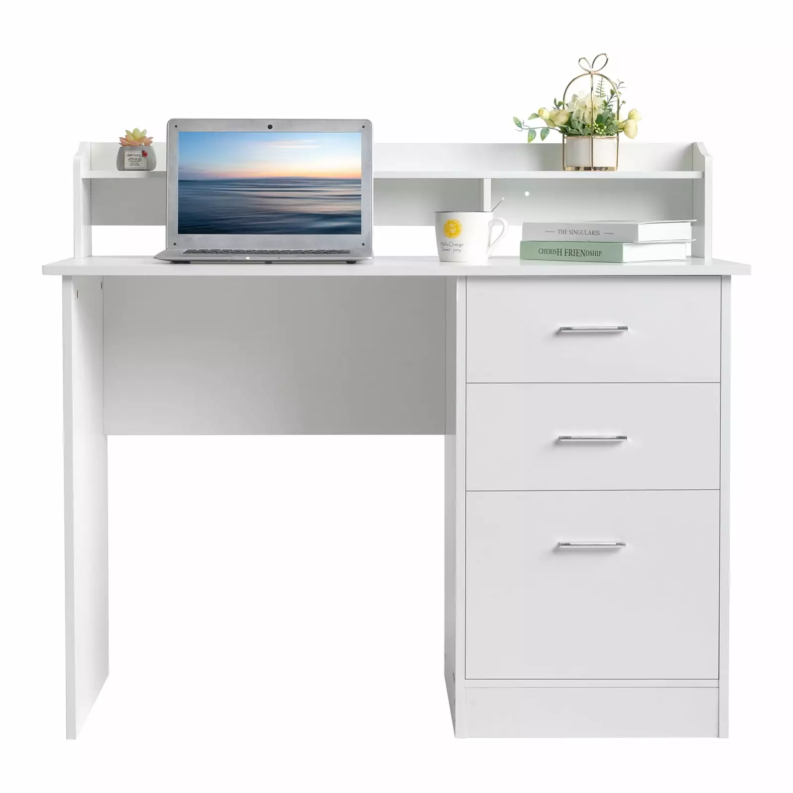 Zimtown Computer Desk Storage Layer - Gaming Table 3 Drawers Home Office FCH