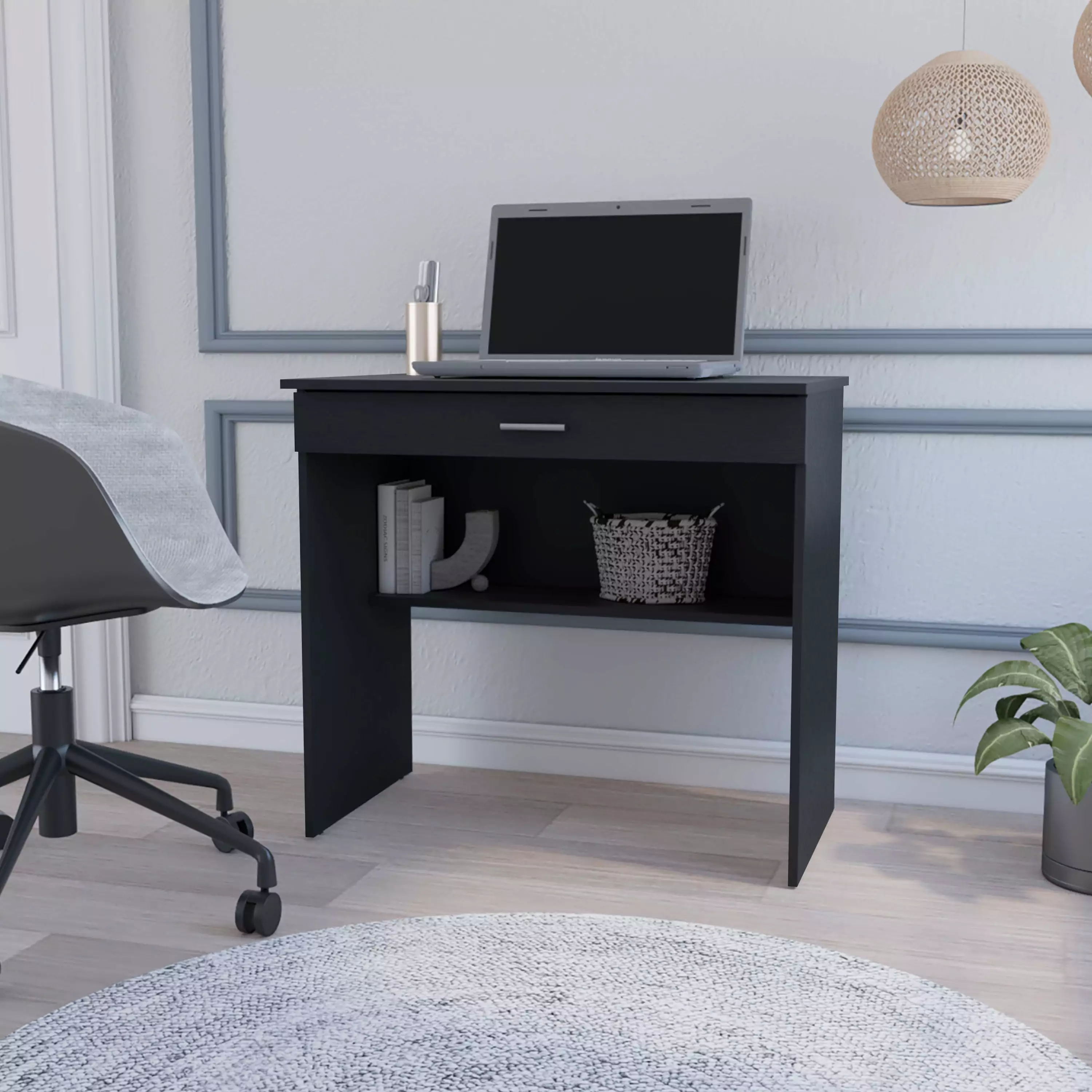 GeeHome Kaylor Storage Desk Modern Design Drawer and Shelf