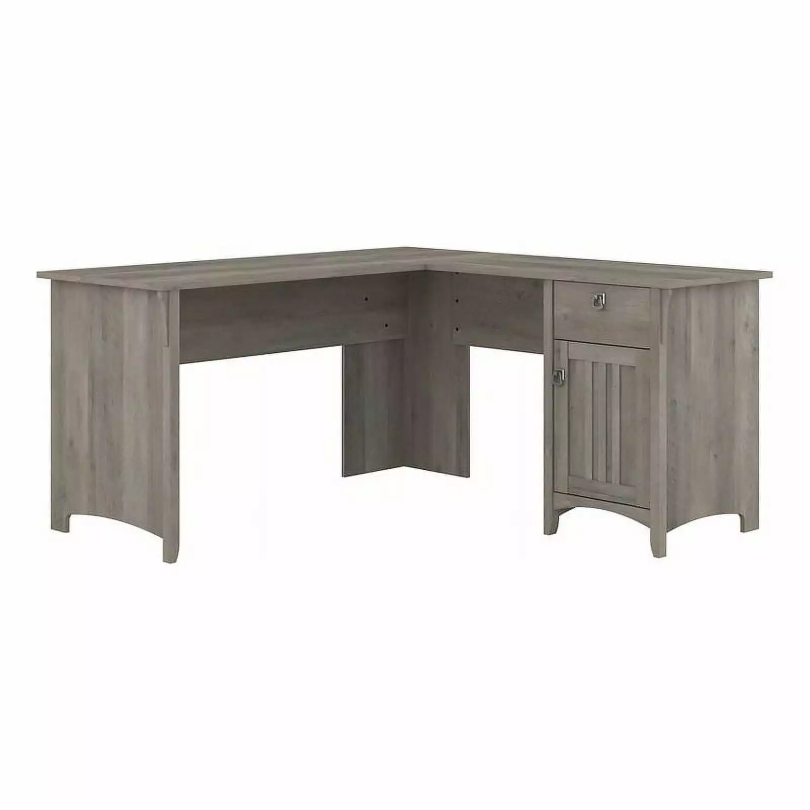 Trent Home 60 Contemporary L Shaped Desk Storage Gray Modern Office