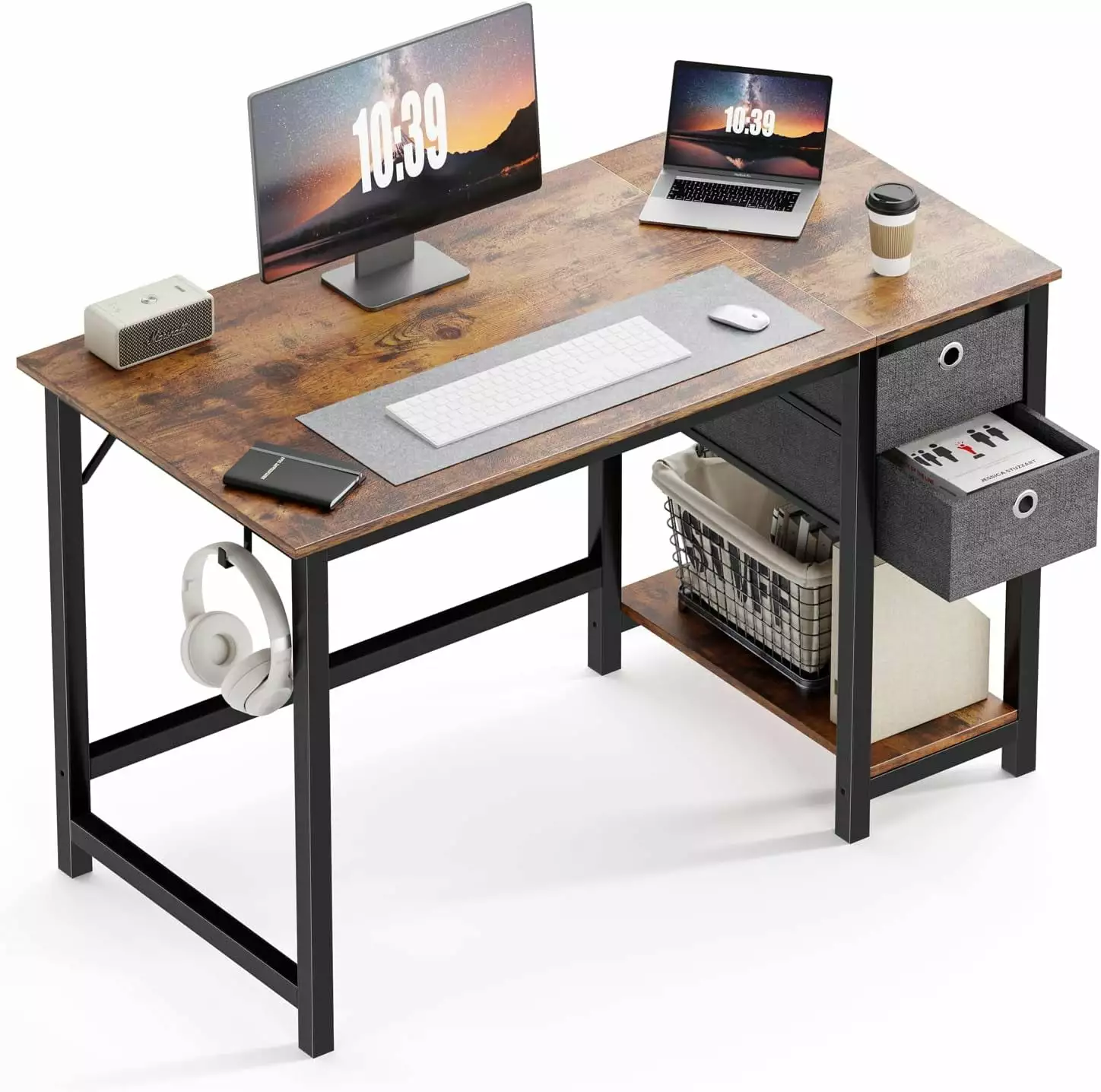 wOod-it Desk-Computer Office Desk Drawers Small Writing Work Study Desks Home Storage Shelves Desk & Workstations Home Off...
