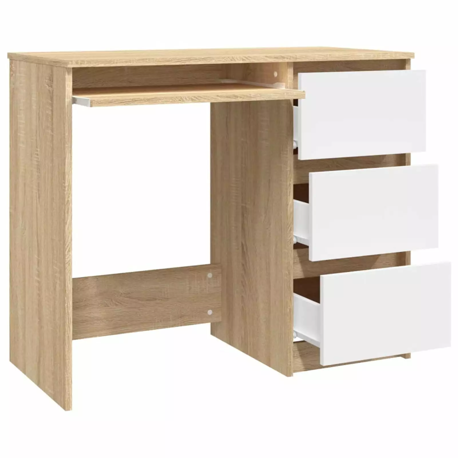 Andoer Small White Computer Side Table Student Desk Small Spaces