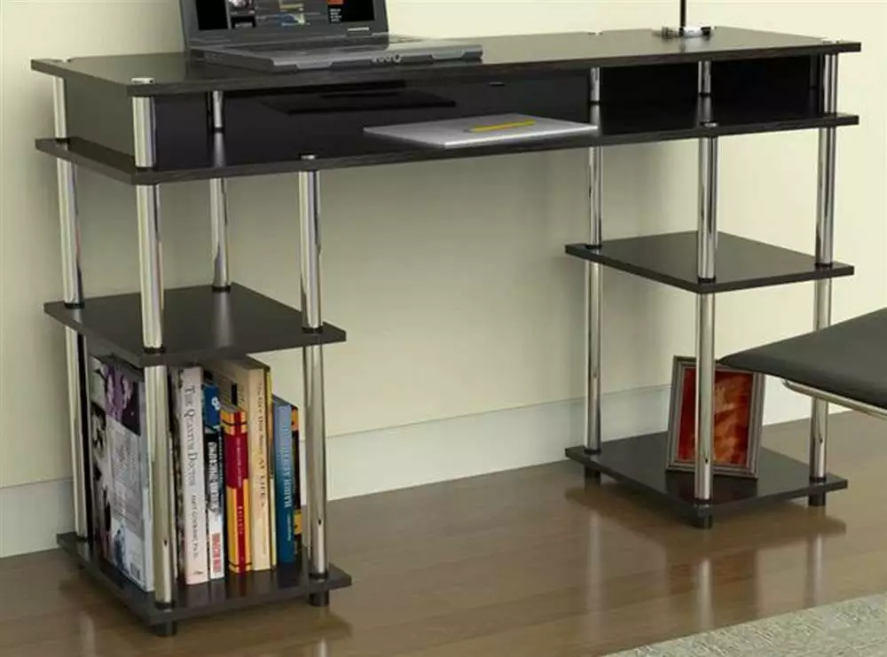 No Tools Student Desk - Easy Assembly Study Desk Kids and Teens Convenience Concepts