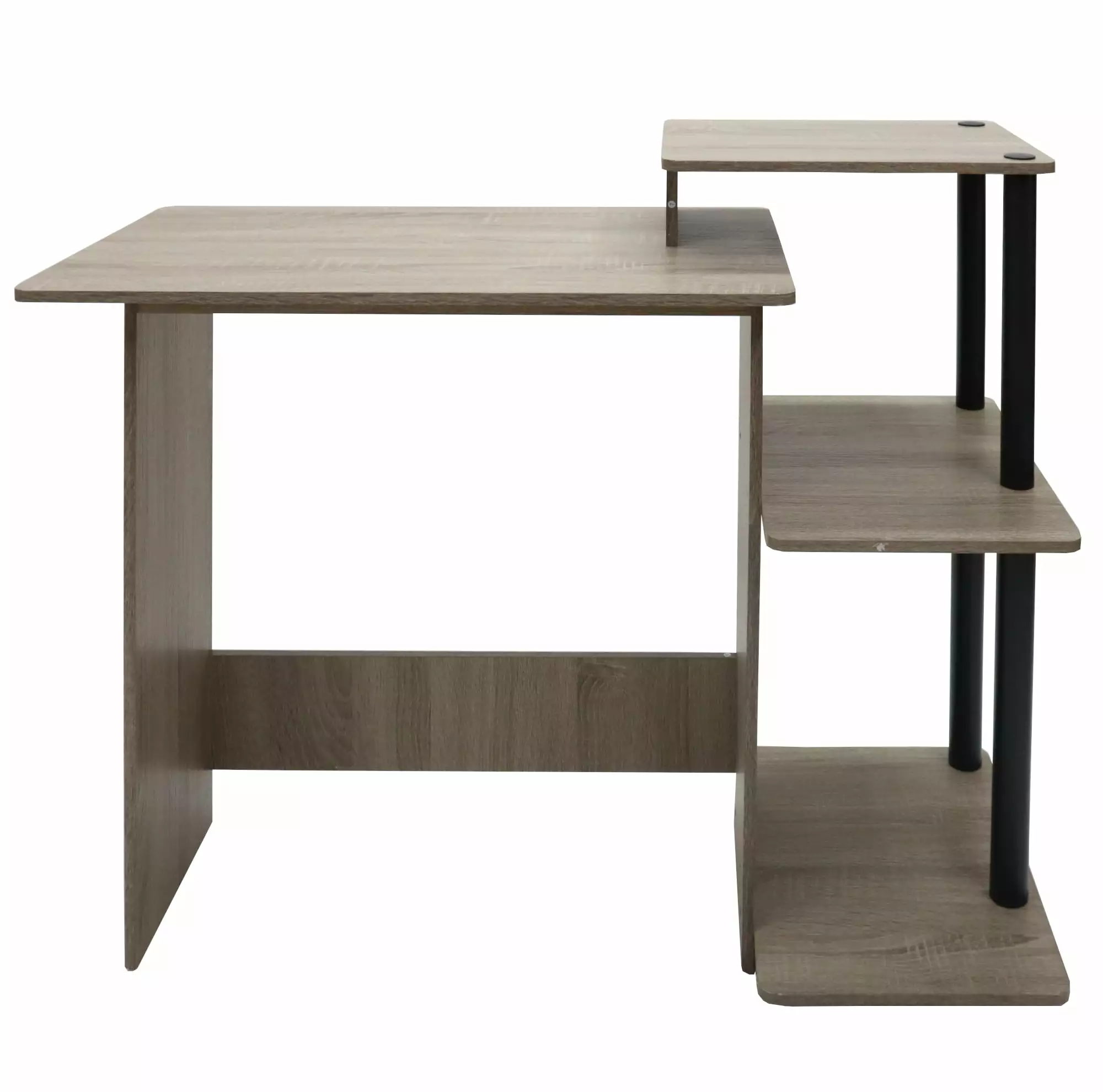Redmon Multi-Purpose Student Desk 39Wx15.5Dx33.5H Grey Woodgrain Finish