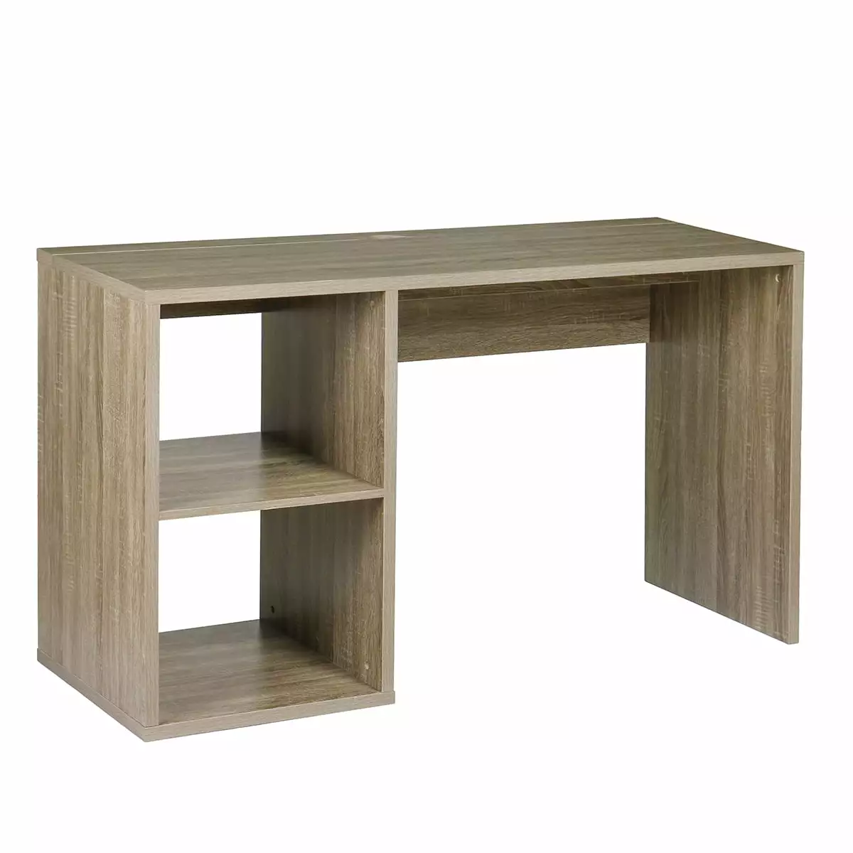 Wood Student Computer Desk 2 Cube Storage Organizer and Built- Cable Management Yiwula