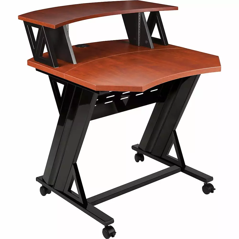 Studio Trends 30 Studio Desk 4 RU Rack Cherry Professional Audio Workstation