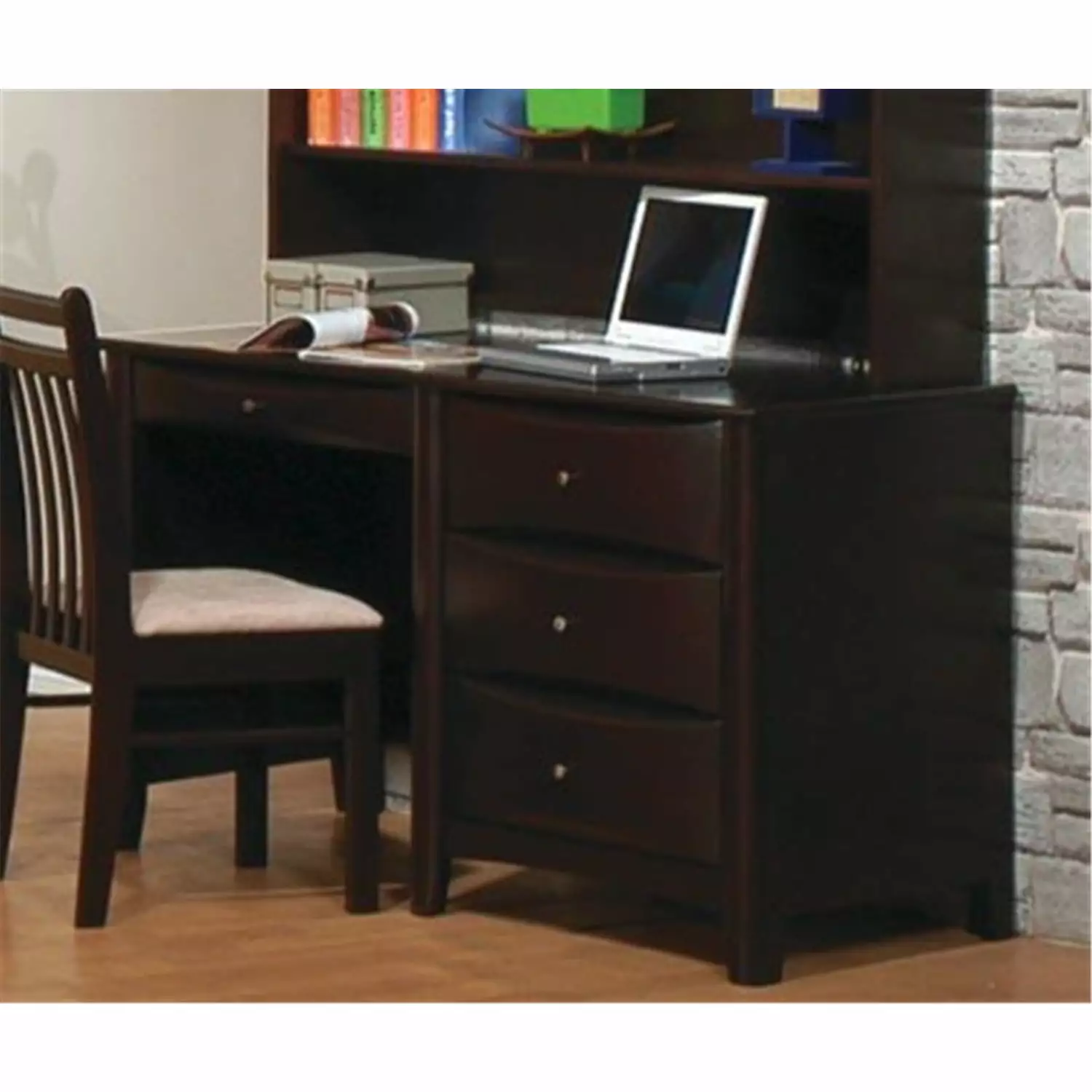 Coaster Phoenix Wooden Kids Desk Storage Espresso Finish Coaster Company