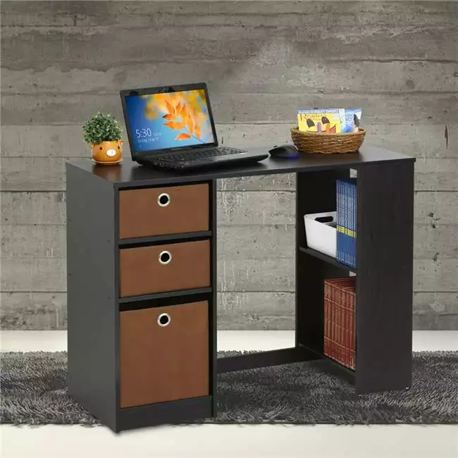 Furinno Modern Computer Study Desk - Espresso Finish