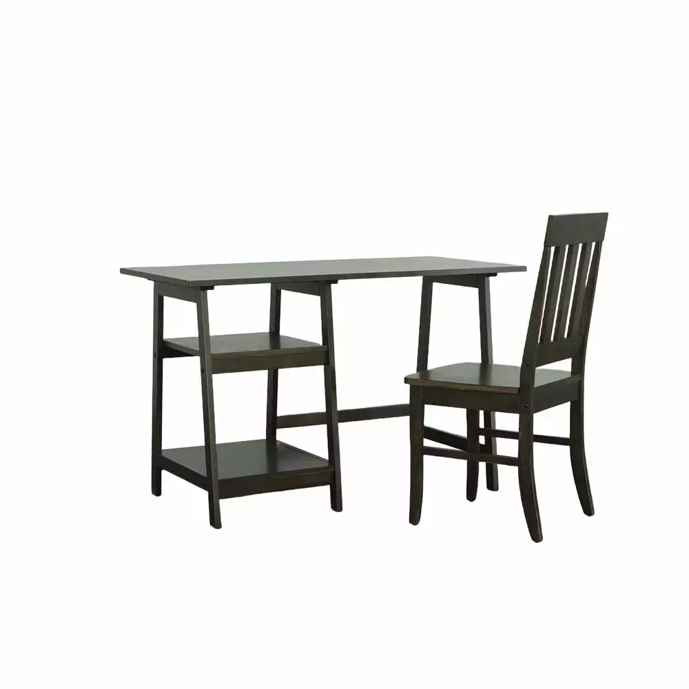 Progressive Furniture Tulane Wood Study Desk Chair Espresso Brown
