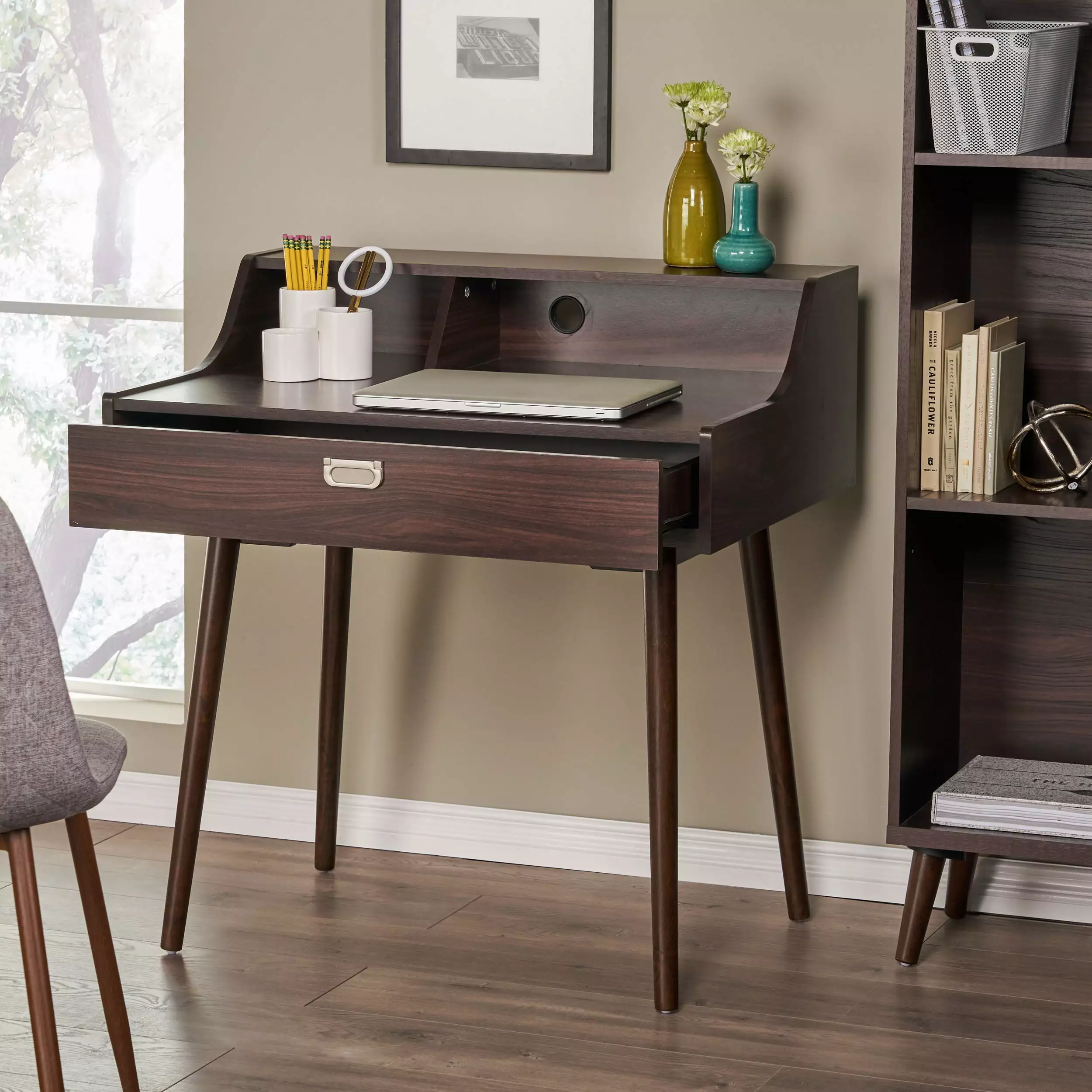 STUDY DESK Wenge Finish Made Particle Board Home Office SMHZ