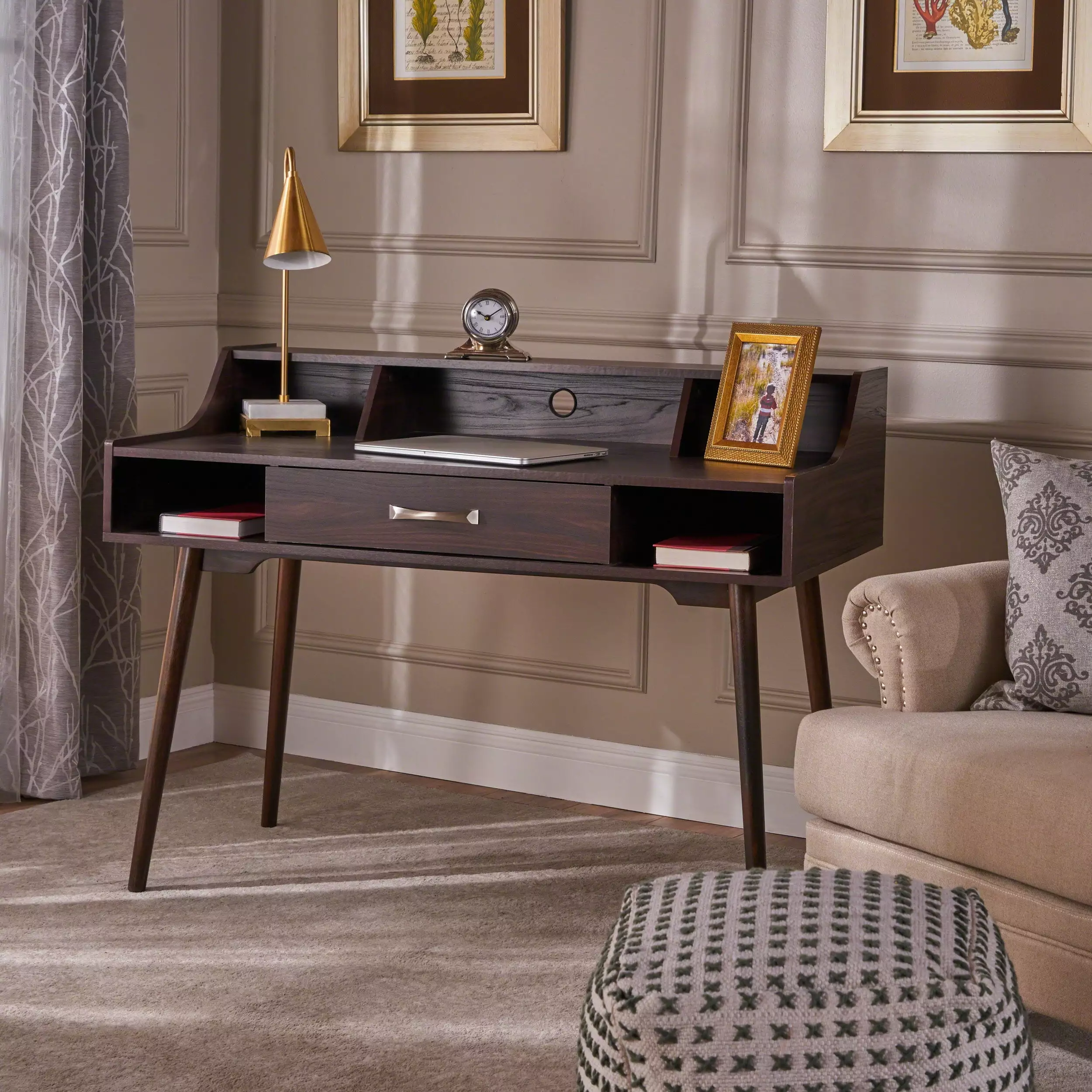 STUDY DESK Wenge Particle Board Home and Office SMHZ