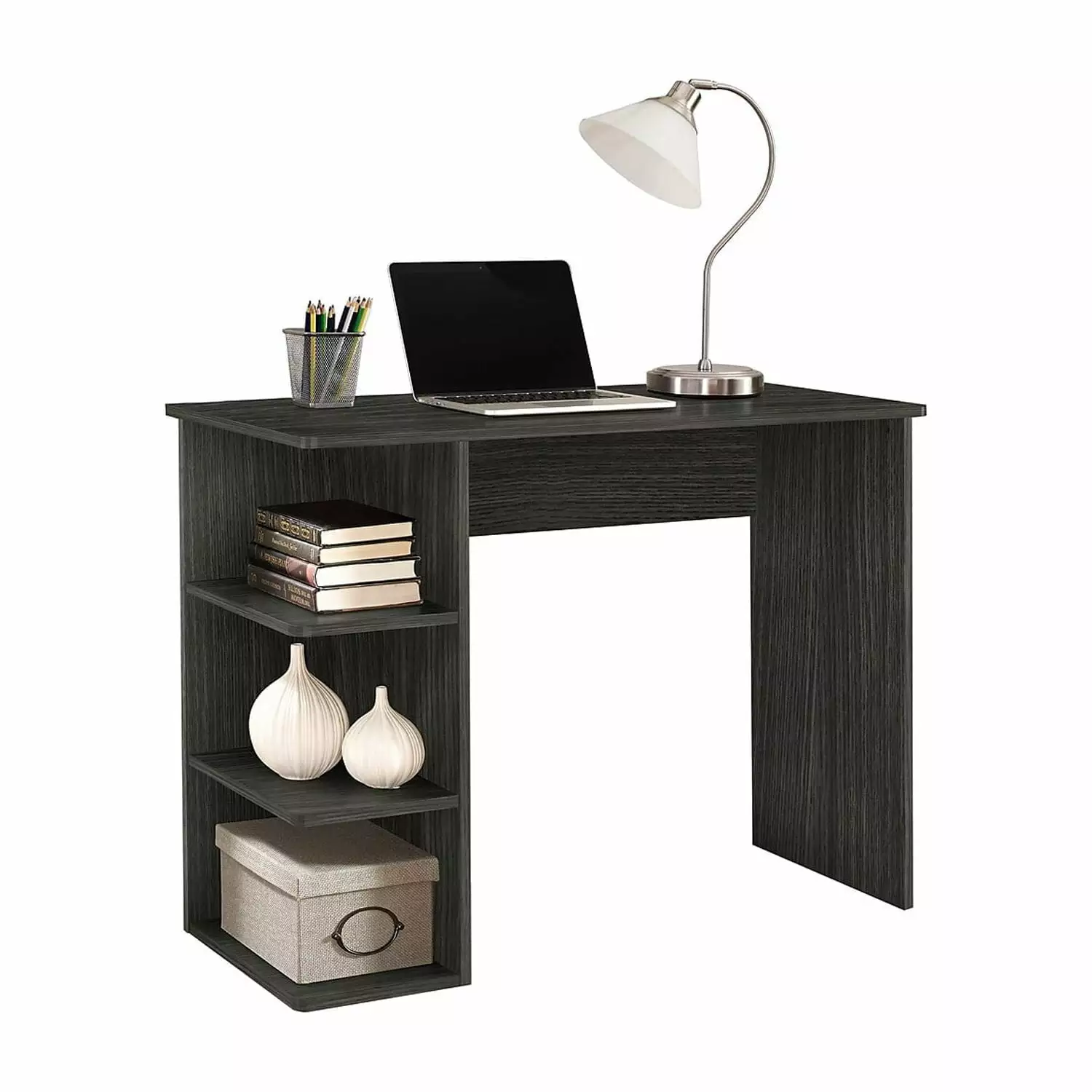 Easy 2 Go Student Desk Bookcases Gray WE--0146G Study Desk Kids and Teens STAPLES