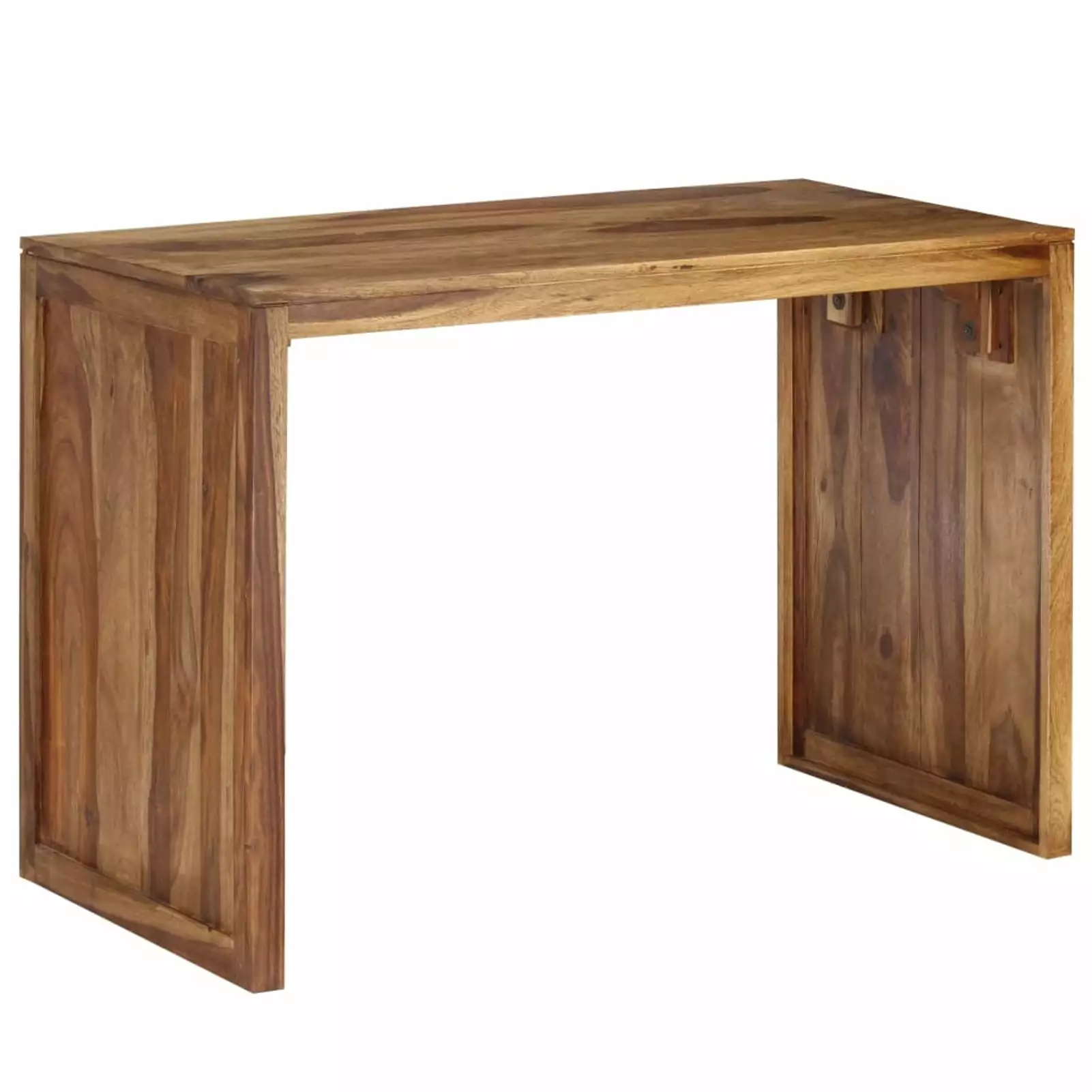 Irfora Sheesham Wood Study Table 3 Drawers 43.3 Inch Computer Desk Office Furniture