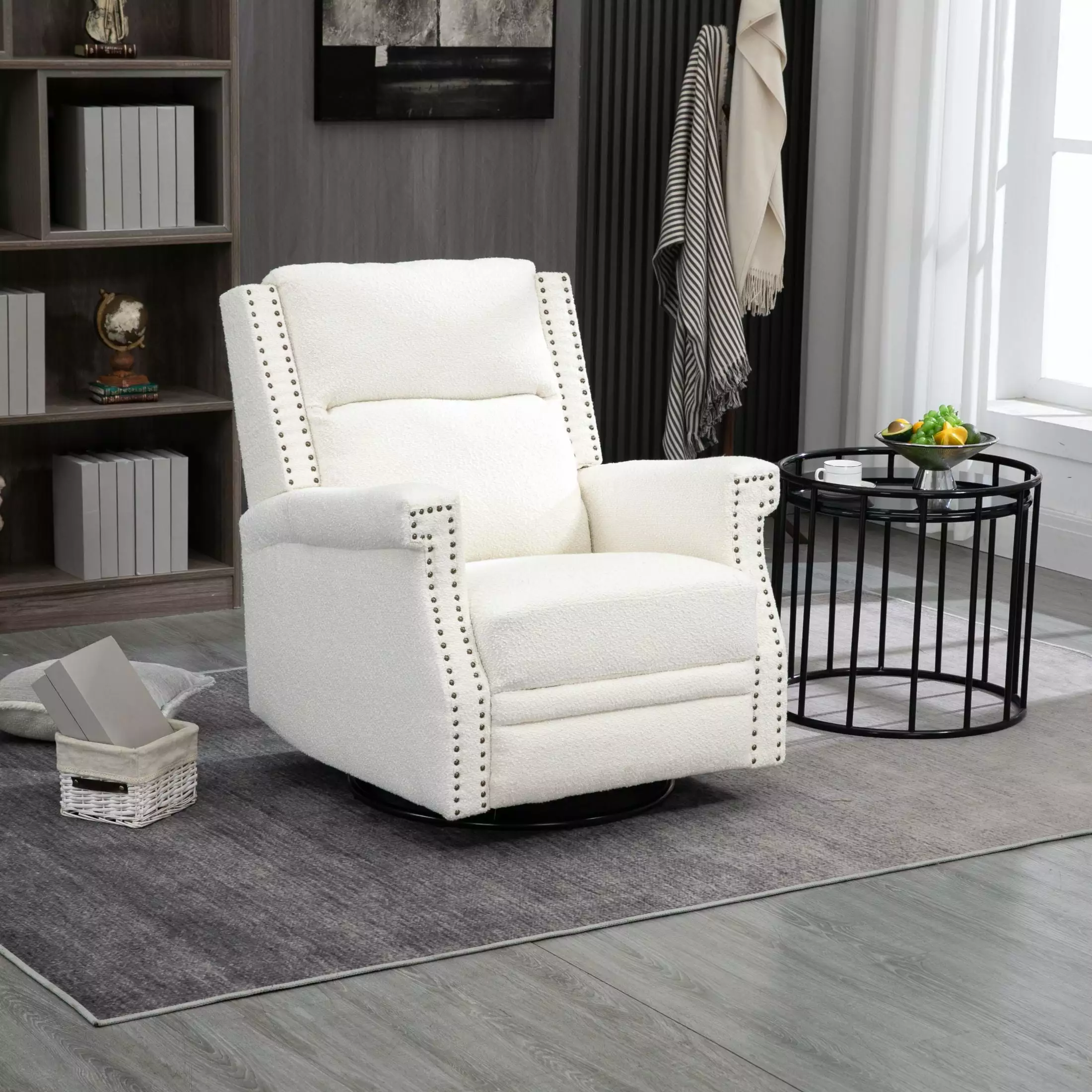 Swivel Recliner Chair 360 Degree Manual Reclining Leisure Arm Chair XCY-3 CNCJ