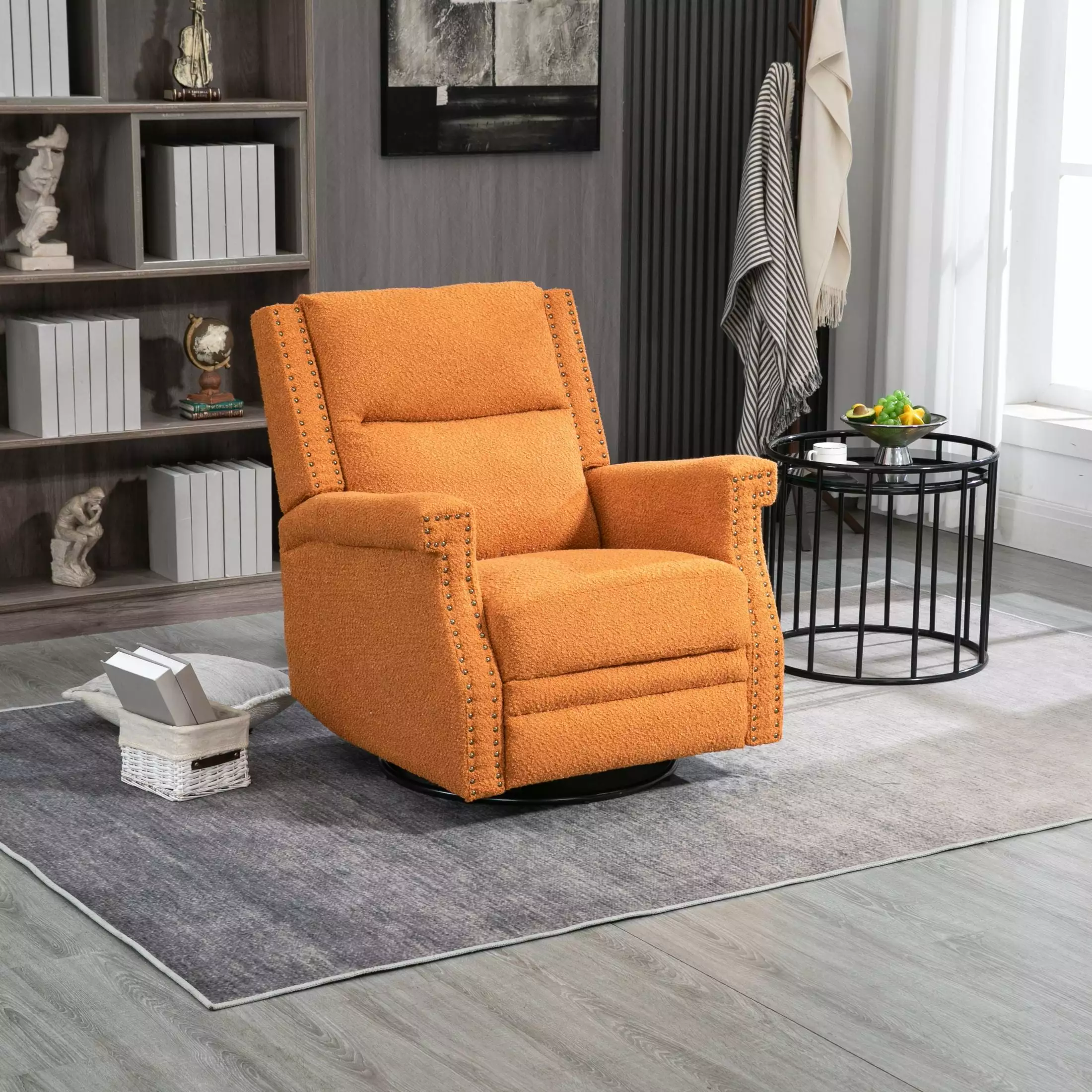Swivel Recliner Chair 360 Degree Swivel Leisure Arm Chair Manual Reclining Chair XCY-1 CNCJ
