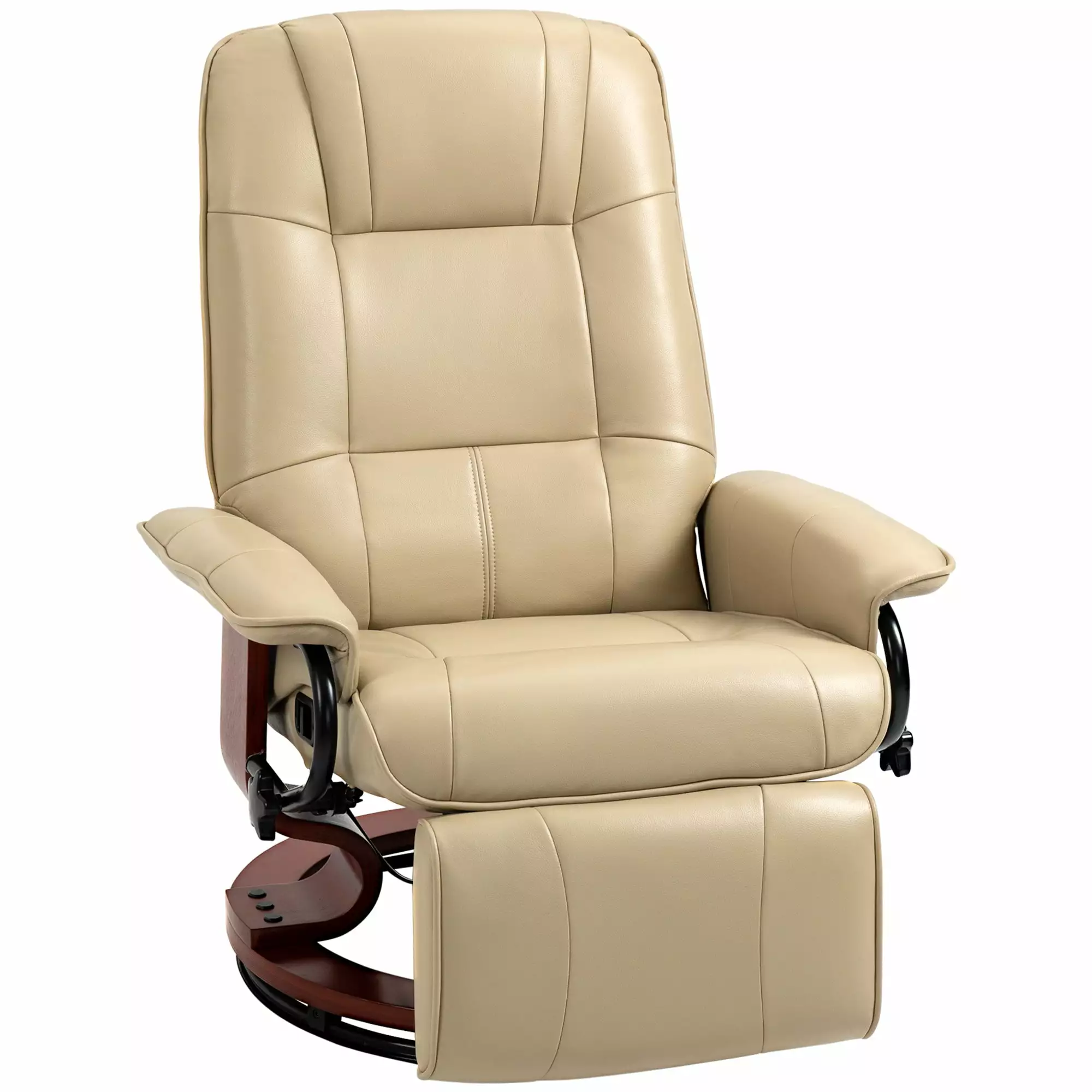 Metro Swivel Recliner Chair White Living Room Furniture Go Green Woods