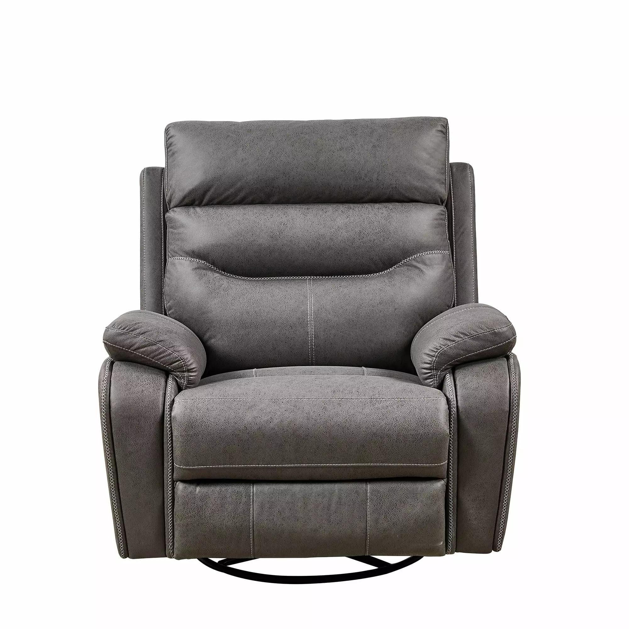 JIELARHUA Dual OKIN Motor Rocking 240 Degree Swivel Single Sofa Recliner Chair Power Headrest