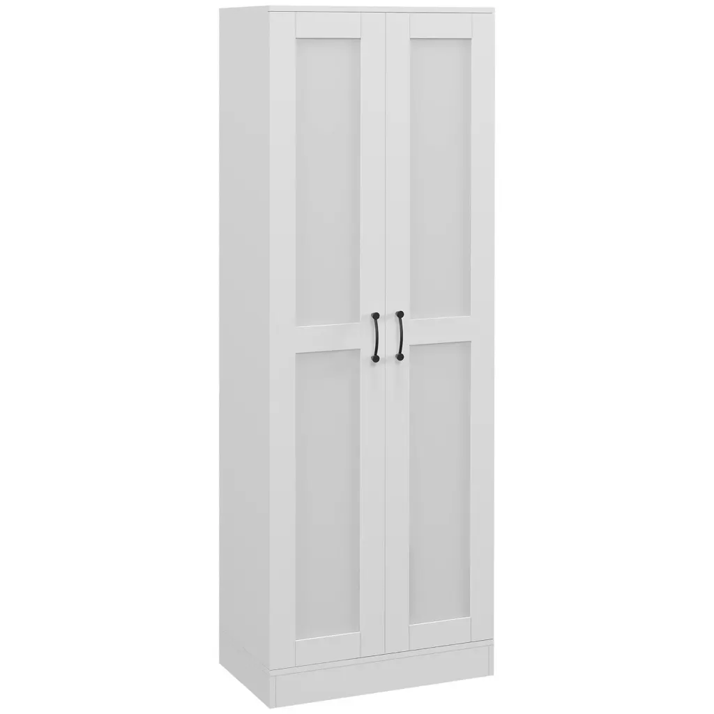 Homcom 69 Inch Tall Storage Cabinet Movable Shelves Modern Style aosom business