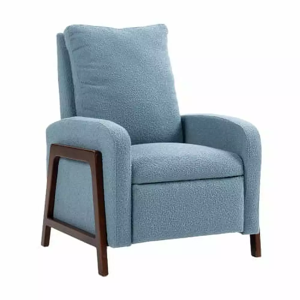 Adjustable Home Theater Single Fabric Recliner Sofa Thick Seat Cushion JUHOO