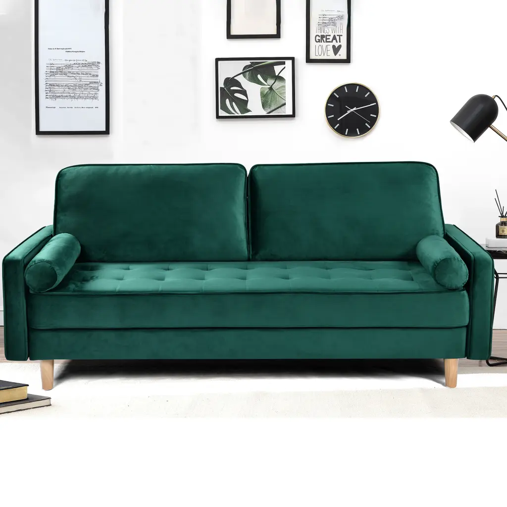 Sofa Effortless Small Houtilize Double Three Person Straight Row American Retro Living Room Couch zitongge smart home