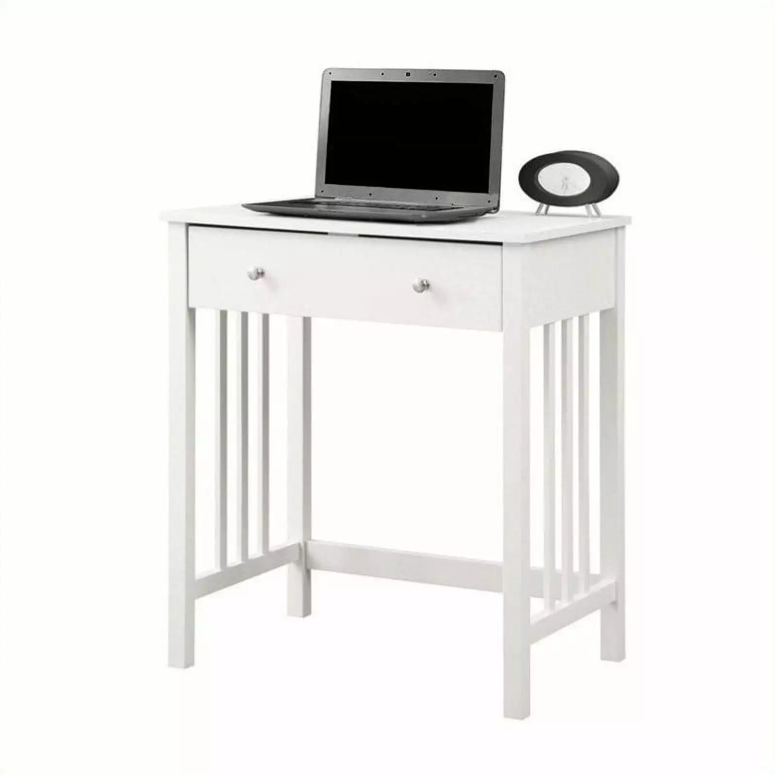 UrbanPro Traditional 26 Home Office Desk White Wood Finish