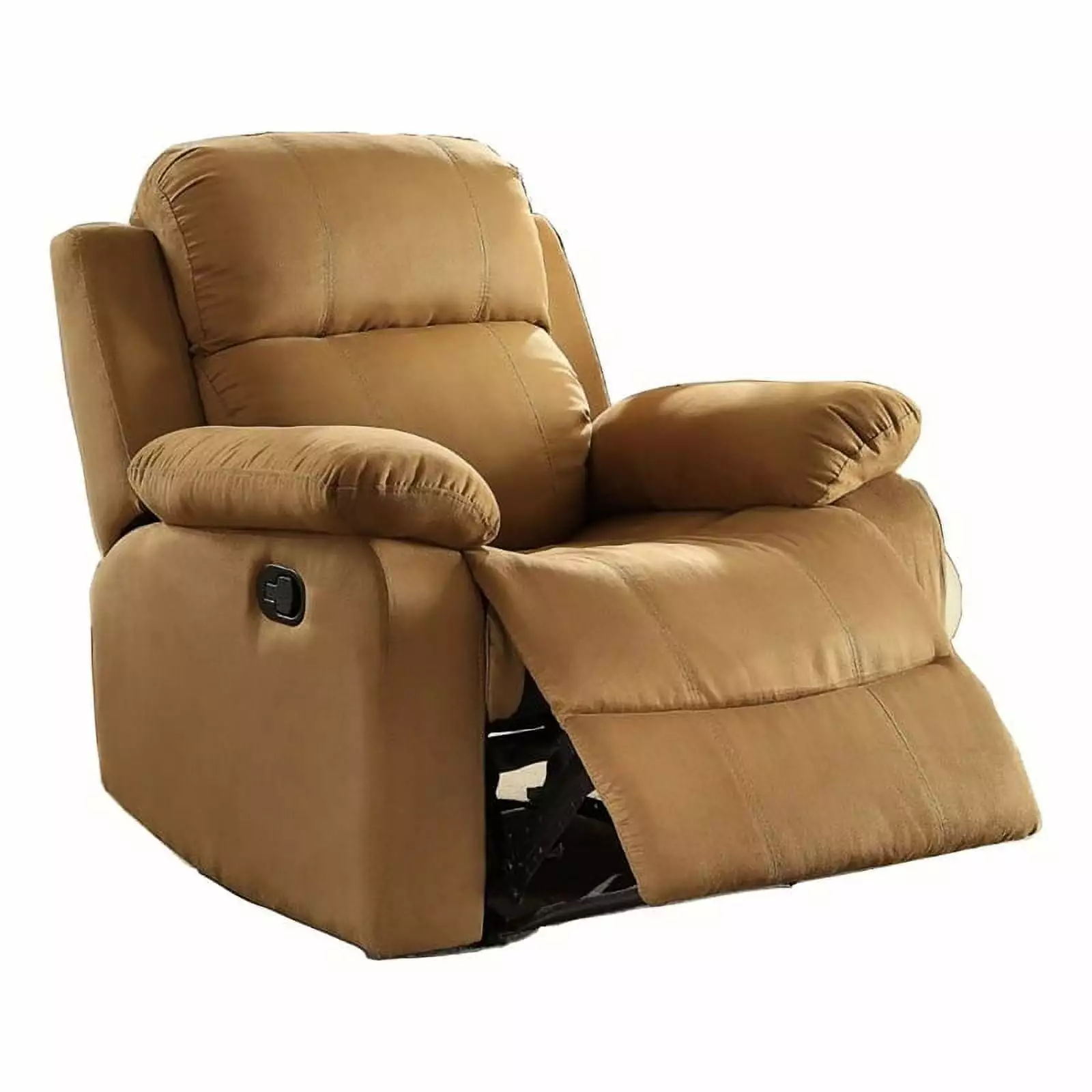 Kingfisher Lane Microfiber Recliner Pillow Top Arm Brown Living Room