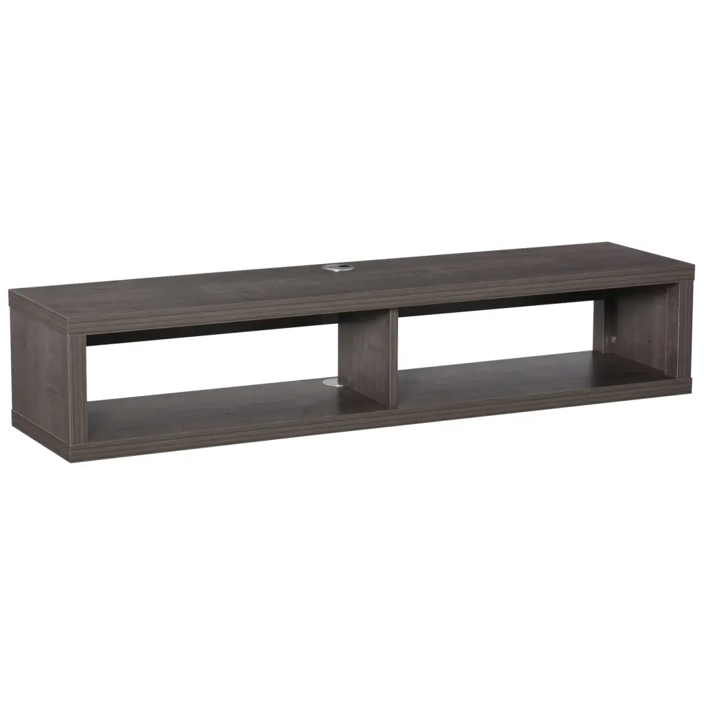 Wall Mounted TV Stand Floating Media Console Shelf Living Room aosom business