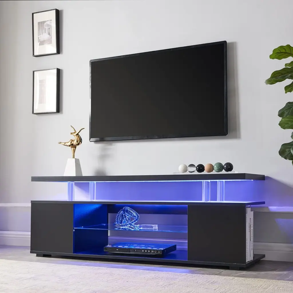TV Stand 65 Inch LED TV Gaming Entertainment Center Media Storage cubehom