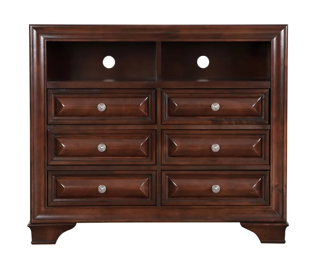 Lavita G8875 TV Media Chest Cappuccino Beige Particle Board glory furniture