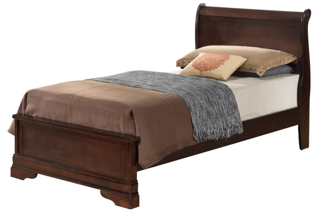 Louis Phillipe G3125E Tb3 Twin Bed Cappuccino Beige Particle Board Frame glory furniture