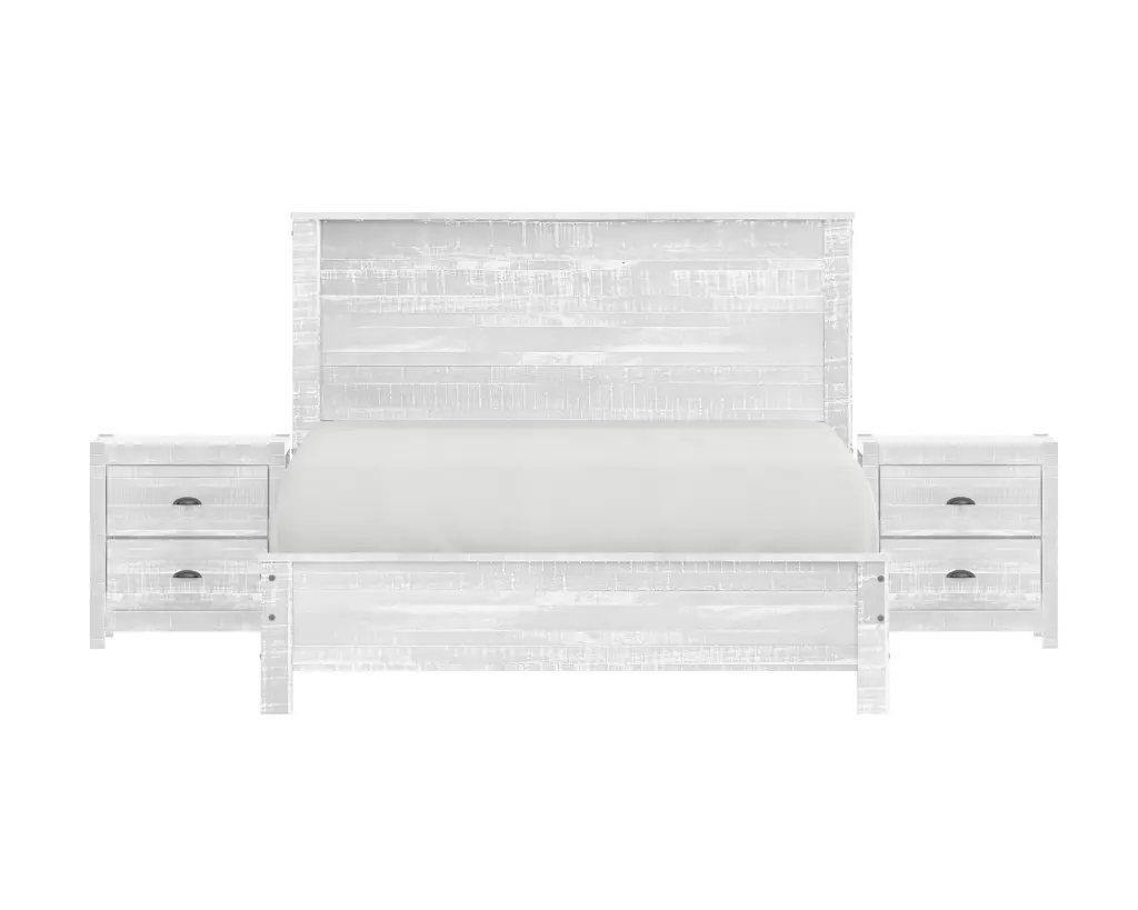 Albany 3 Piece Twin Bed Set - Heavy Duty Solid Wood Twin Size Bed Frame brazil sustainable solid wood furniture