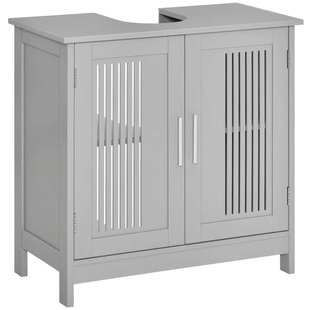 Kleankin Modern 2-Door Under Sink Cabinet Pedestal Storage aosom business