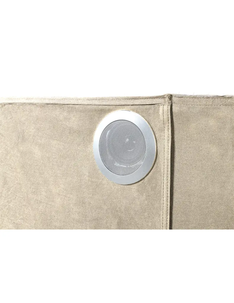 Lizelle Upholstery Wooden King Bed Ambient Lighting, Beige Velvet galaxy home furnishings