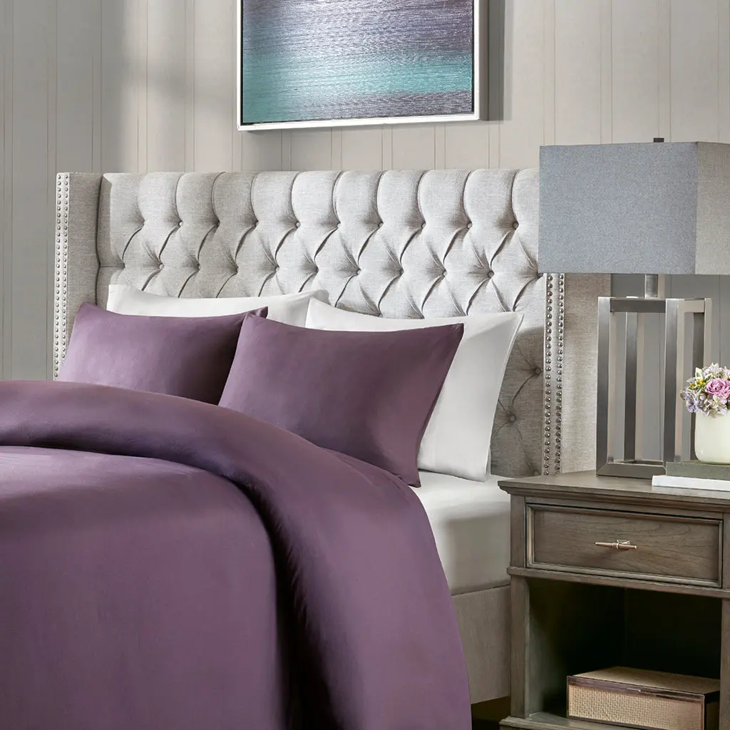 Upholstery Headboard Grey Polyester Fabric Bed Headboard jla
