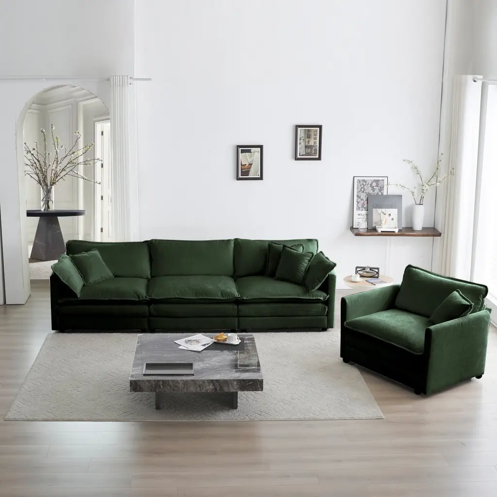 2 Piece Upholstered Sofa Living Room Sectional Sofa Set Modern Sofa ui furniture