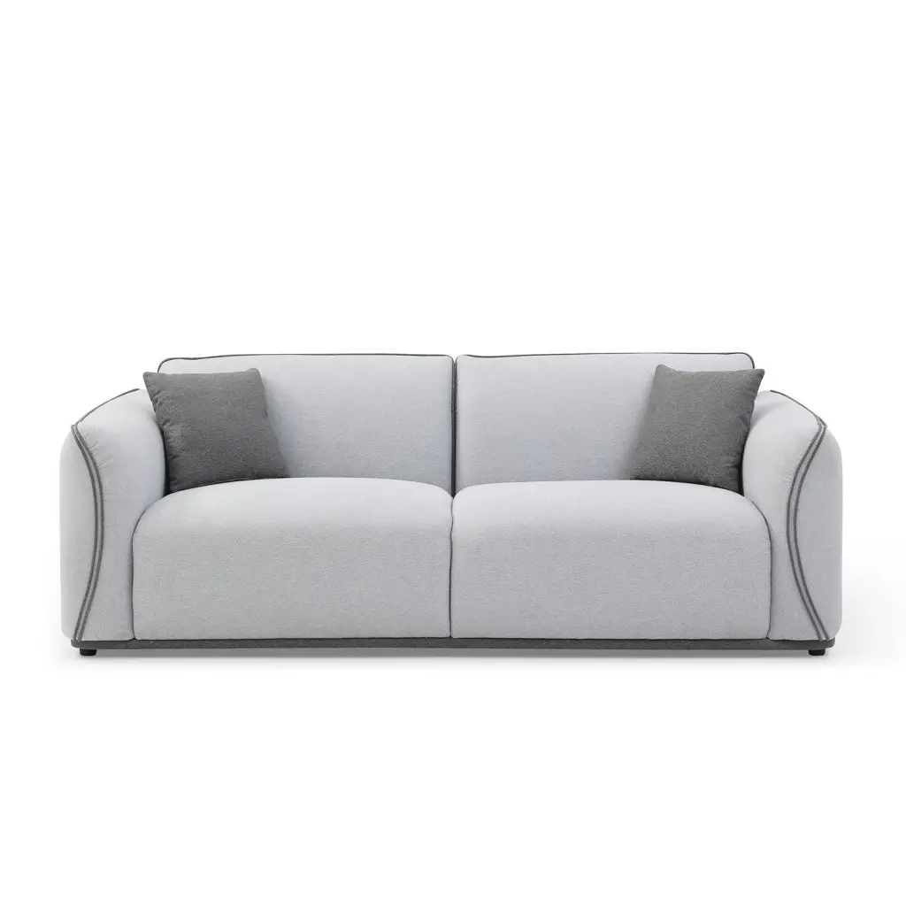 Grey Couch Upholstered Sofa Modern Sofa Living Room Small Space Furniture justone interior