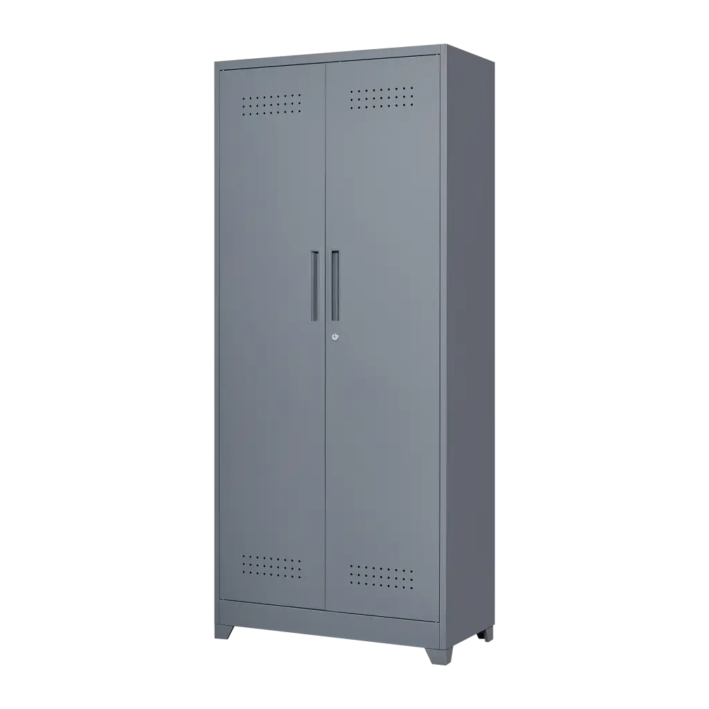 Tall Metal Storage Cabinet Locking Door Cleaning Tool Organizer sunnyfurniture