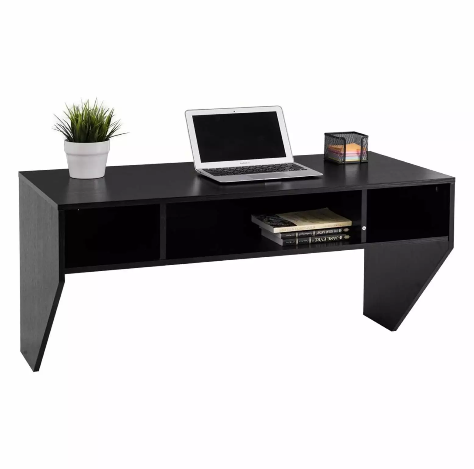 Killeryuki Wall Mounted Floating Computer Desk Storage Shelves Home Office Bedroom