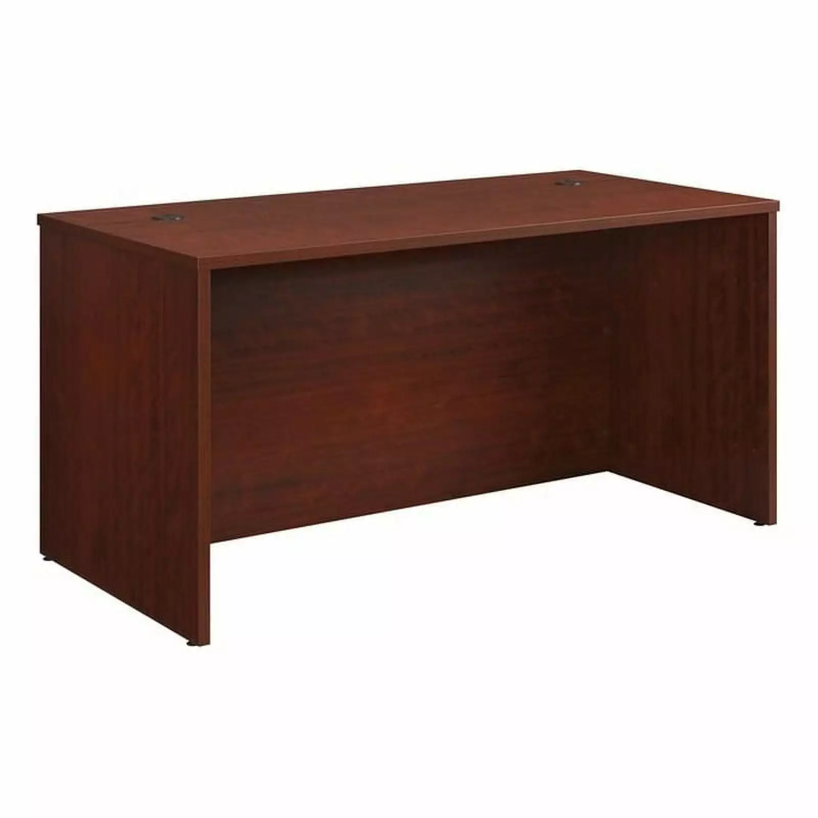 Pemberly Row Transitional Engineered Wood Desk Classic Cherry Finish