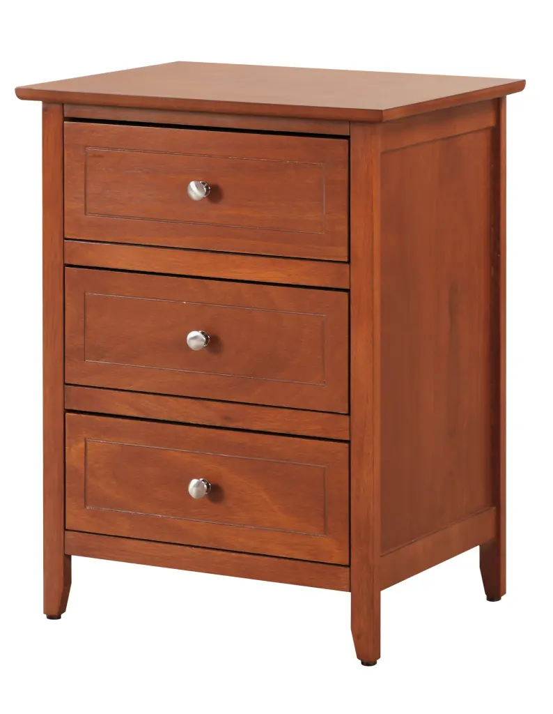 Daniel G1314 N 60 3 Drawer Nightstand Oak Dovetail Joints glory furniture