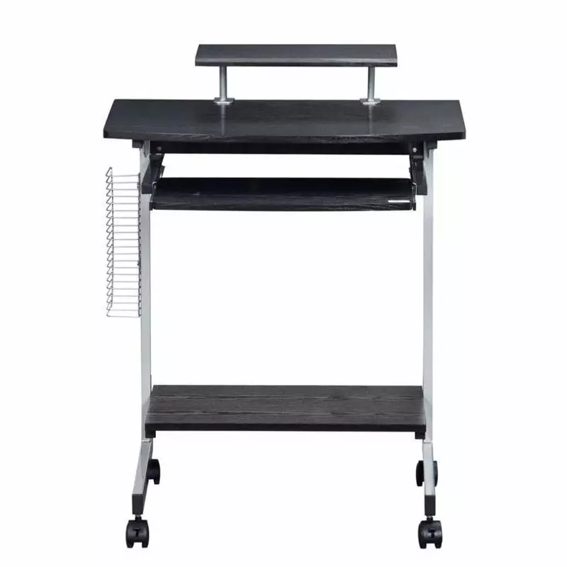 Pemberly Row Wood Top Computer Work Station Graphite