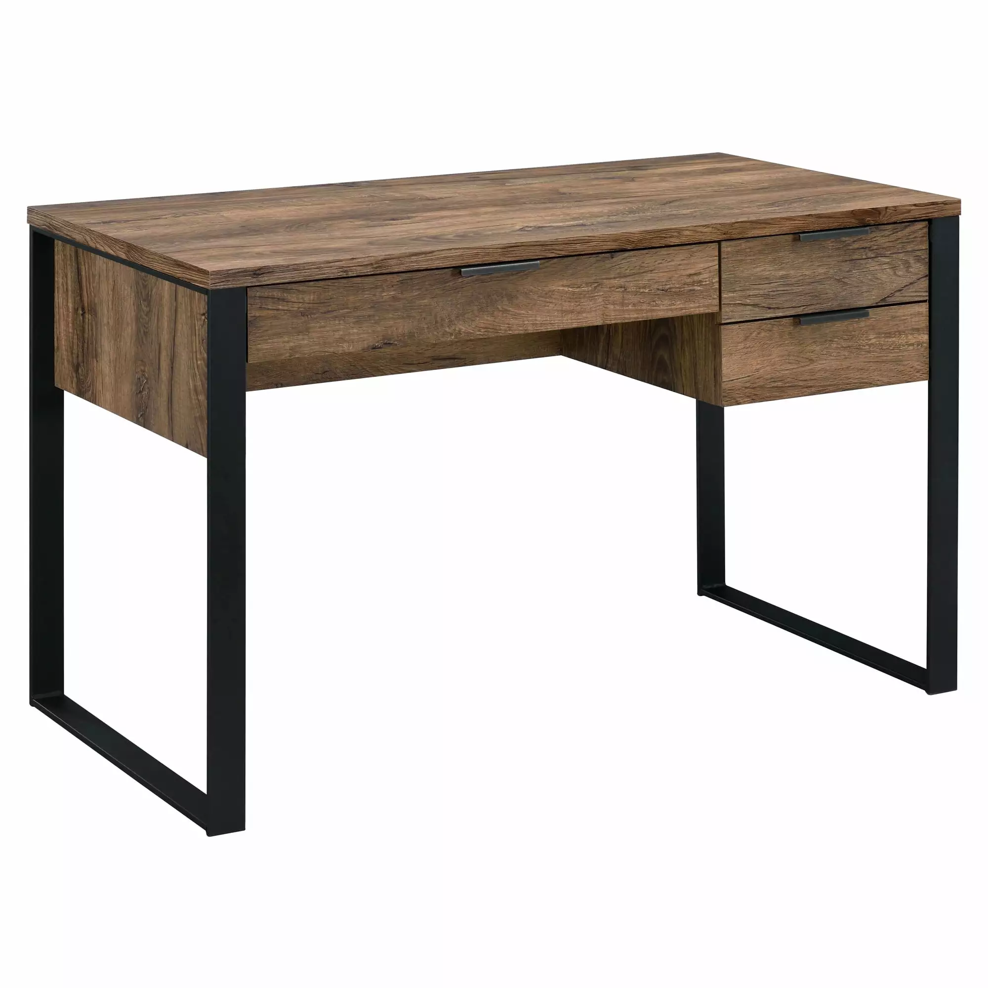 ACME Aflo Writing Desk Weathered Oak and Black Acme Furniture