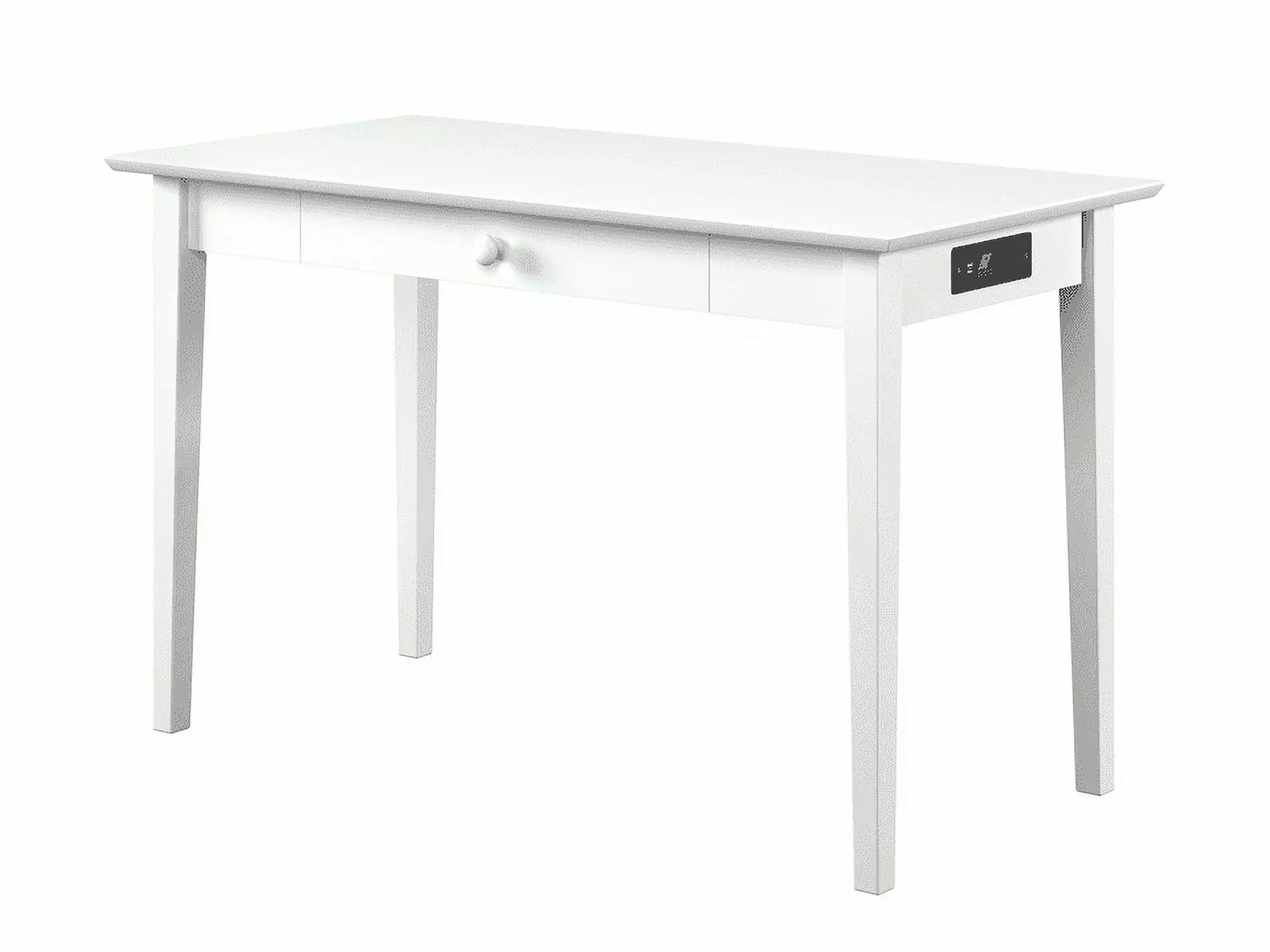 White Shaker Desk Drawer and Charging Station Home Office AFI