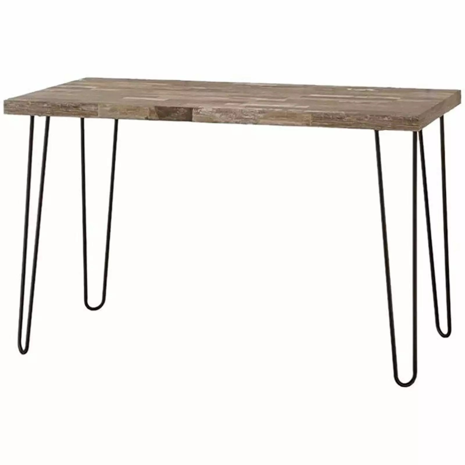Allora Rectangular Writing Desk Salvaged Cabin and Black - Home Office Desk